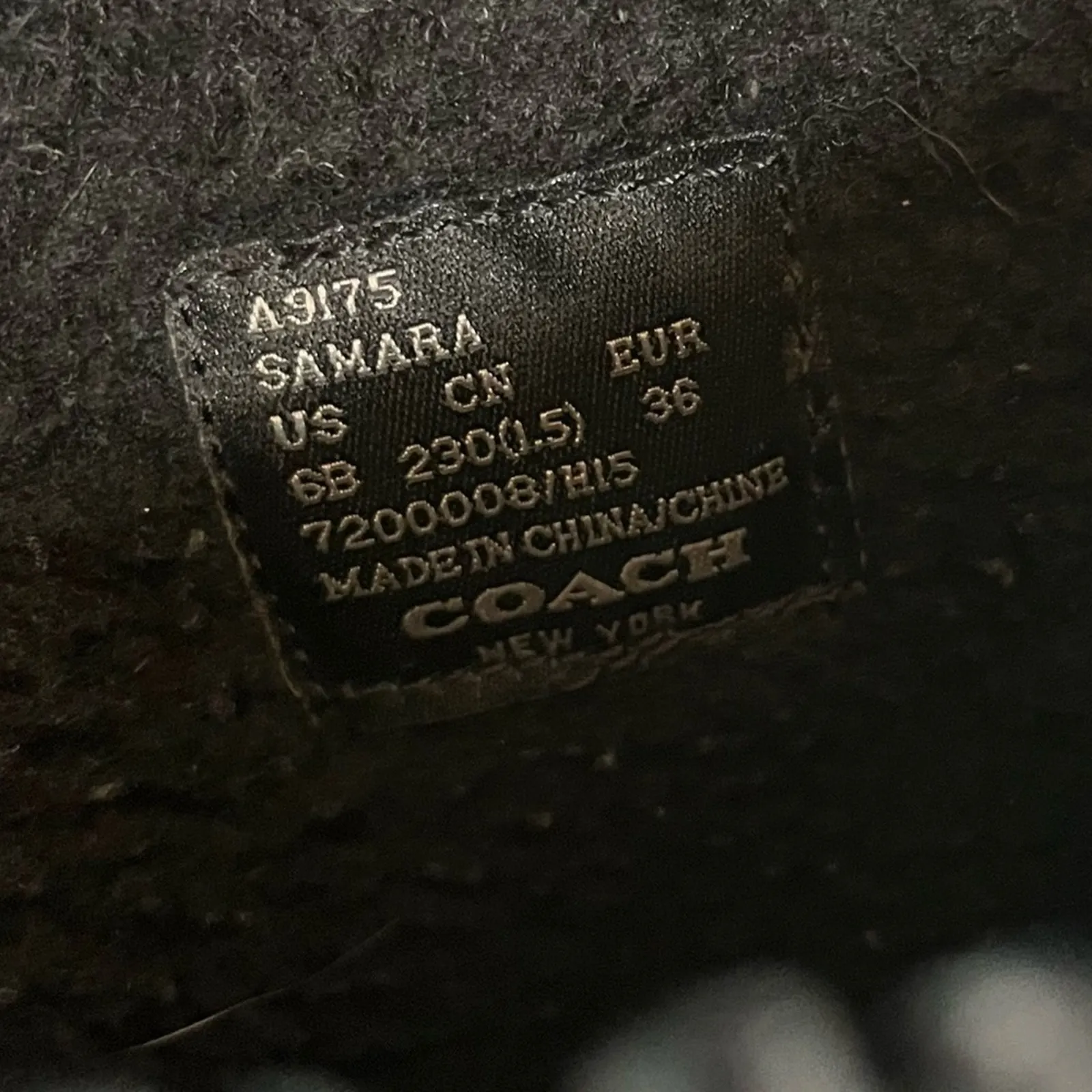 Coach Samara Black Quilted Midi Snow Boots Nylon Leather Women’s Size 6 - Image 9