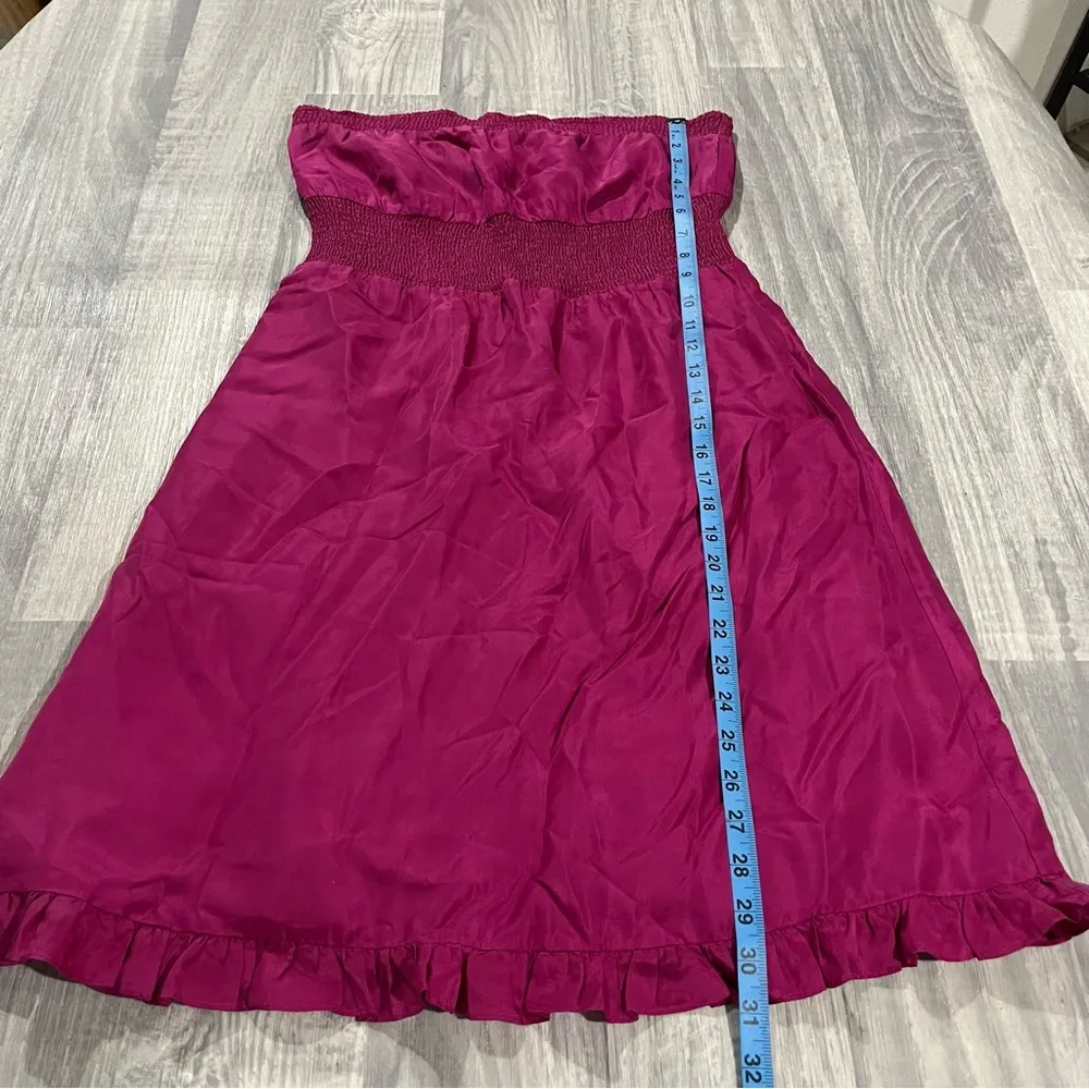 Maeve Anthropologie Plum Purple Strapless Tube Dress; 6 Women’s - Image 4