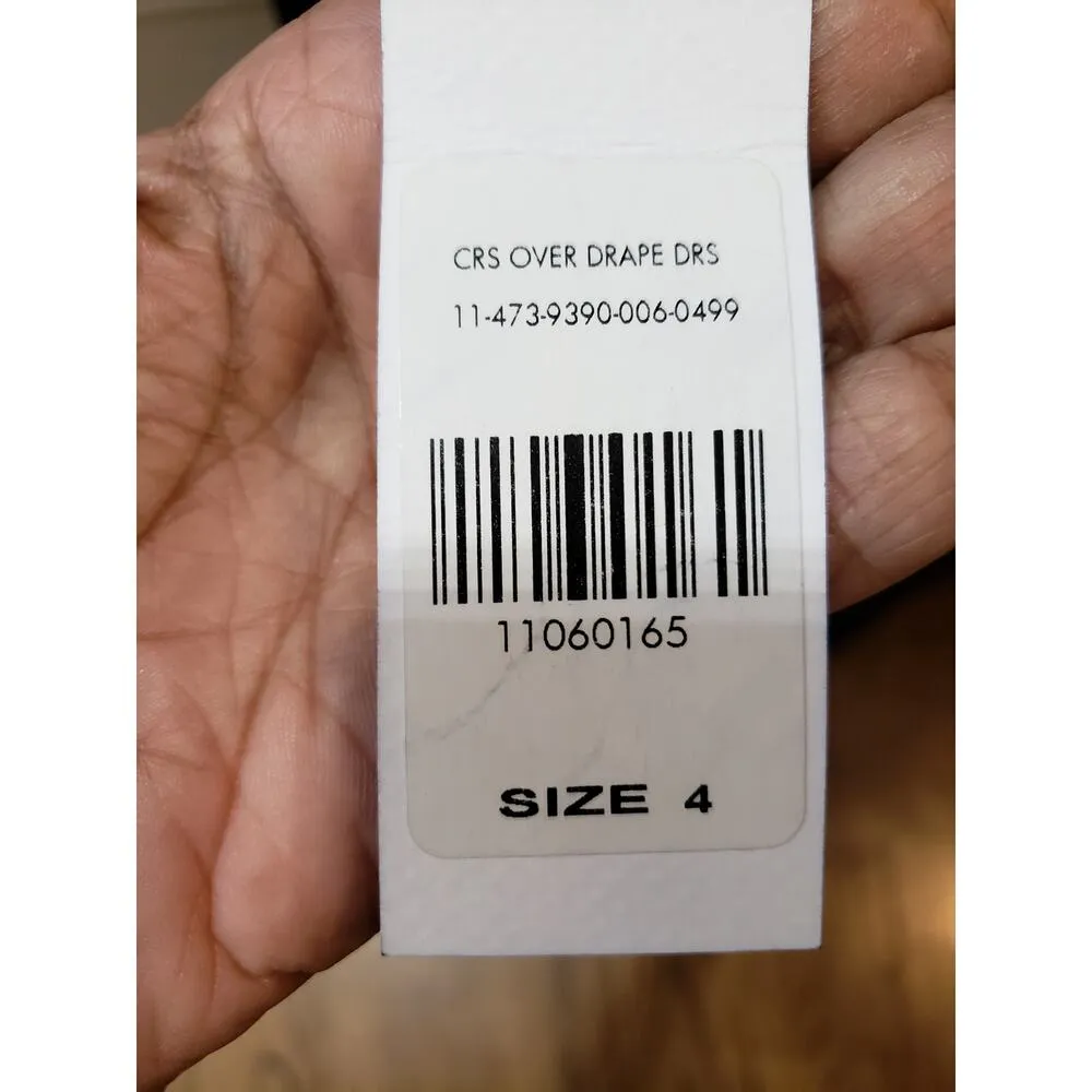 Fashion to Figure Wrap Dress Size 4 (2X) Black Plus Short Sleeve Stretch V Neck - Image 13