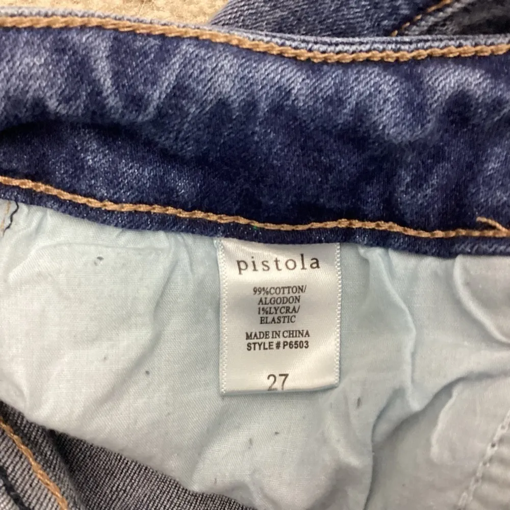 Pistola Mid Rise Skinny Distressed Jeans Size 27 - Image 7