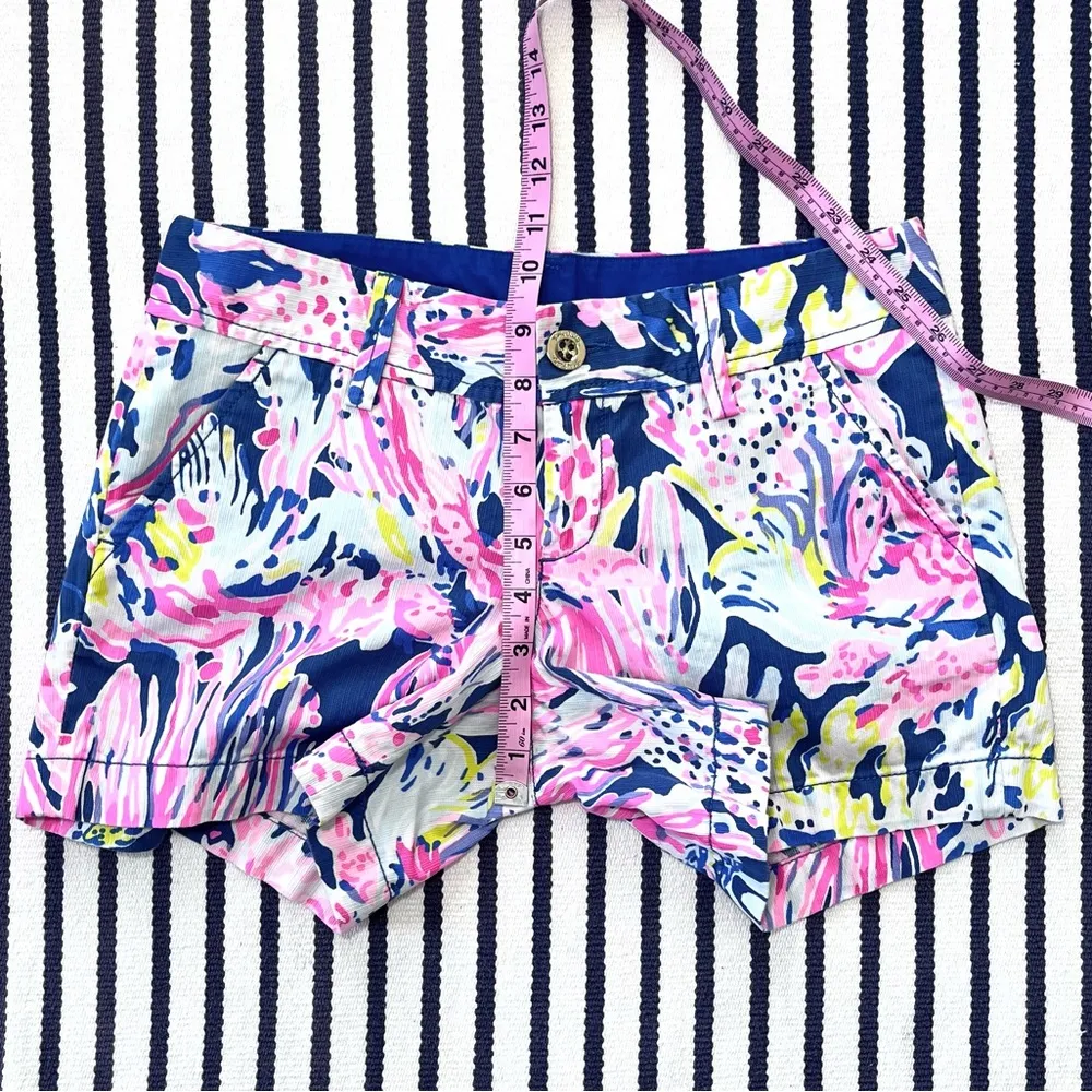 Callahan Shorts in Sunken Treasure Indigo Print Size 0 - Image 4