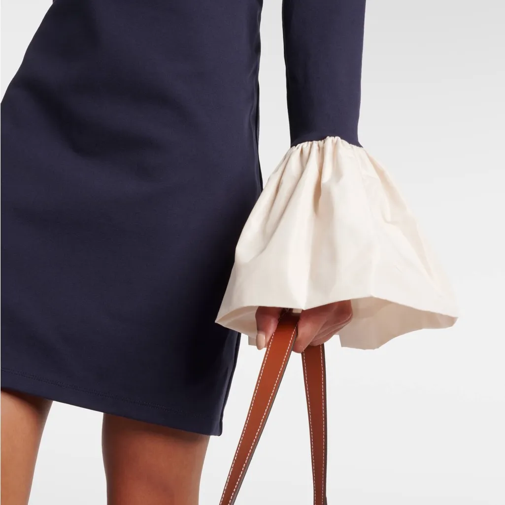 NWOT STAUD Hawthorne Dress in Navy Ivory Size Small - Image 13