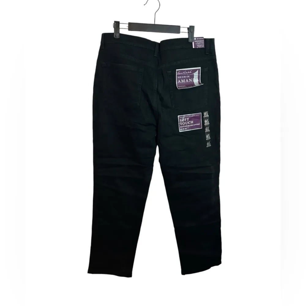 NWT Gloria Vanderbilt Black Tapered Leg Slimming Jeans - Image 2