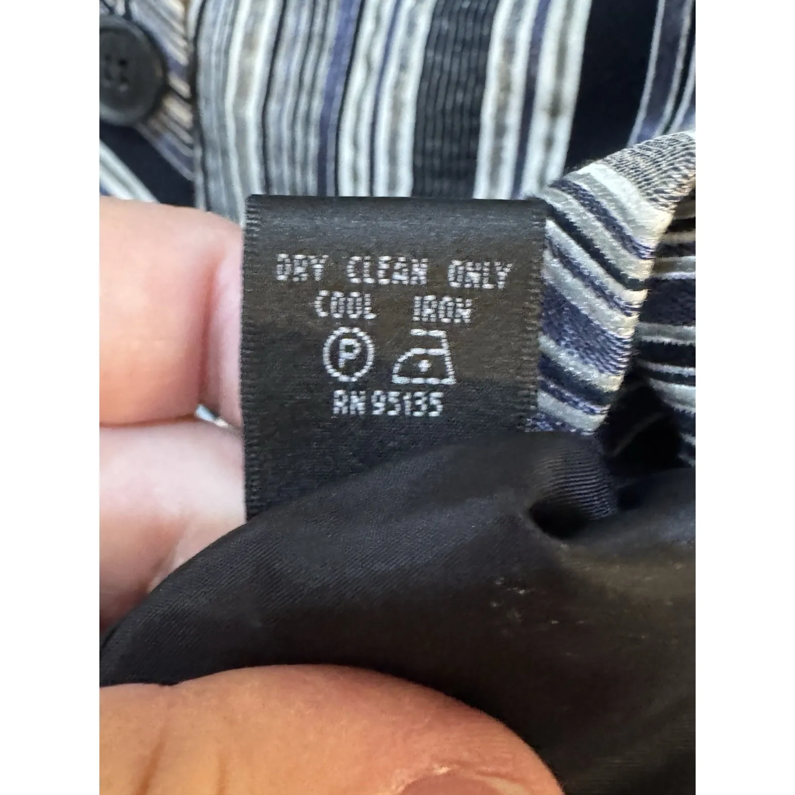 Layfayette 148 Stripped Jacket Blazer‎ Size 16 - Image 10