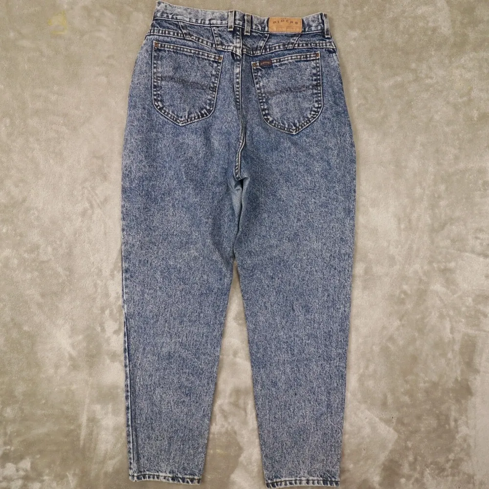 Riders Vintage Women's Medium Stone Washed High Waisted Taper Leg Jeans size 14M - Image 2