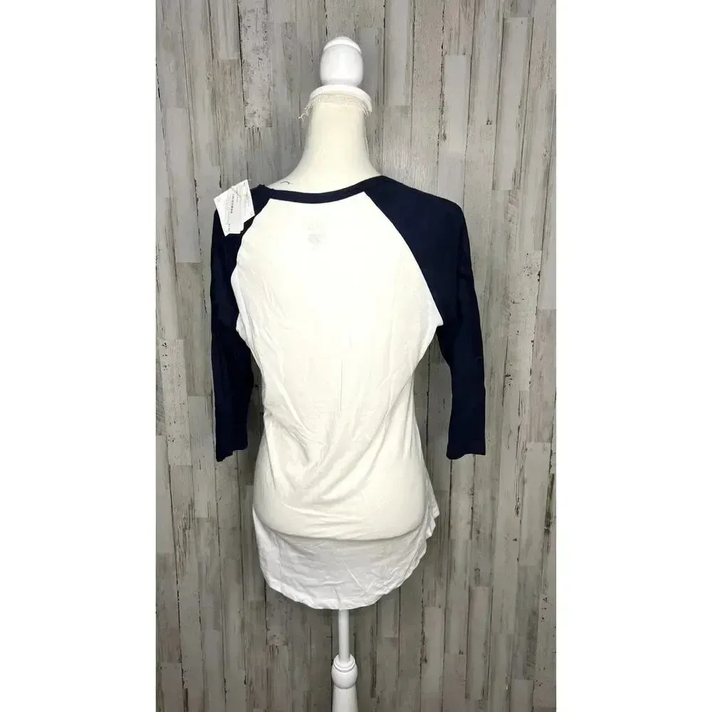 NWT Women's New York Yankees 3/4 Sleeve Raglan T - Image 4