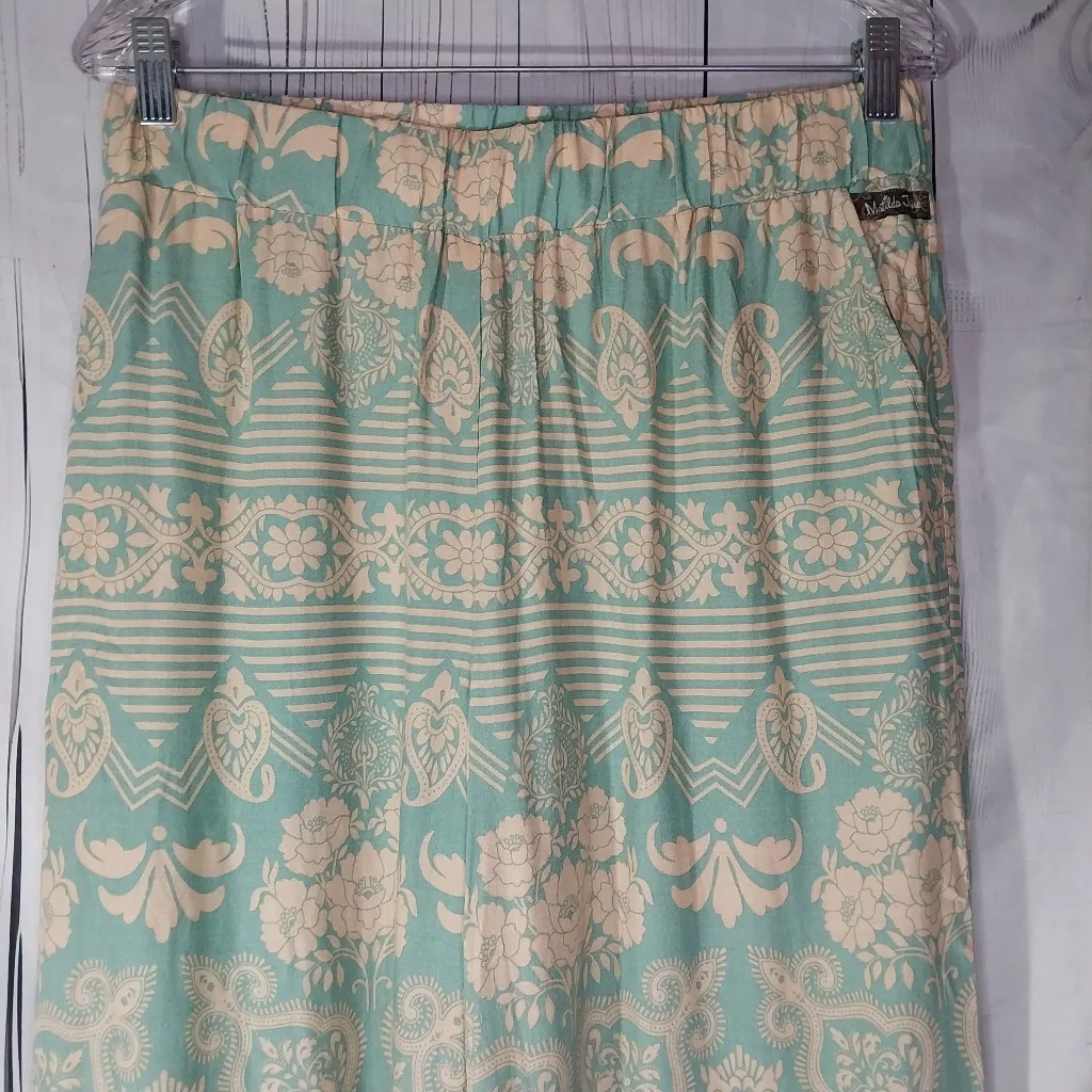 Matilda Jane Salty Kiss Wide Leg Pants Medium Lightweight Beach Pants - Image 3