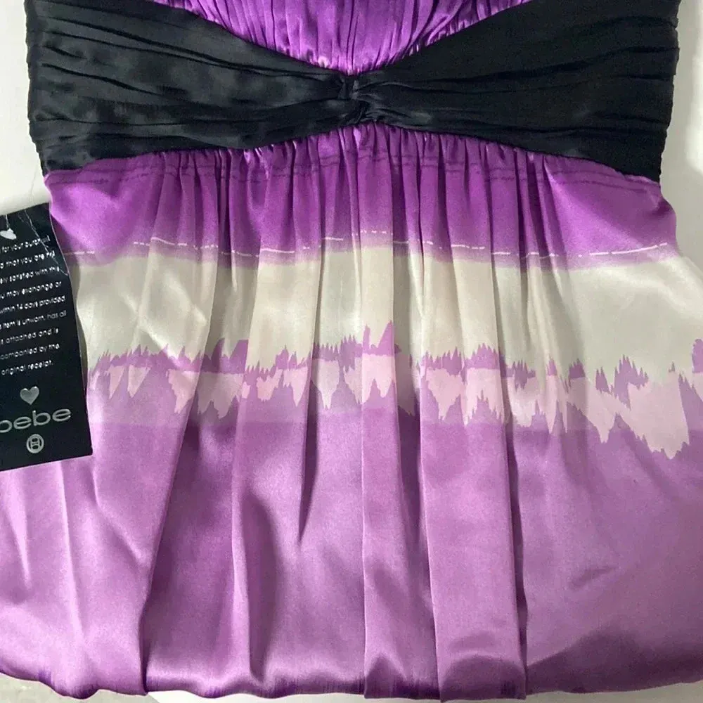 Imperfect NWT bebe strapless mini dress sweetheart neckline zipper back - Image 6