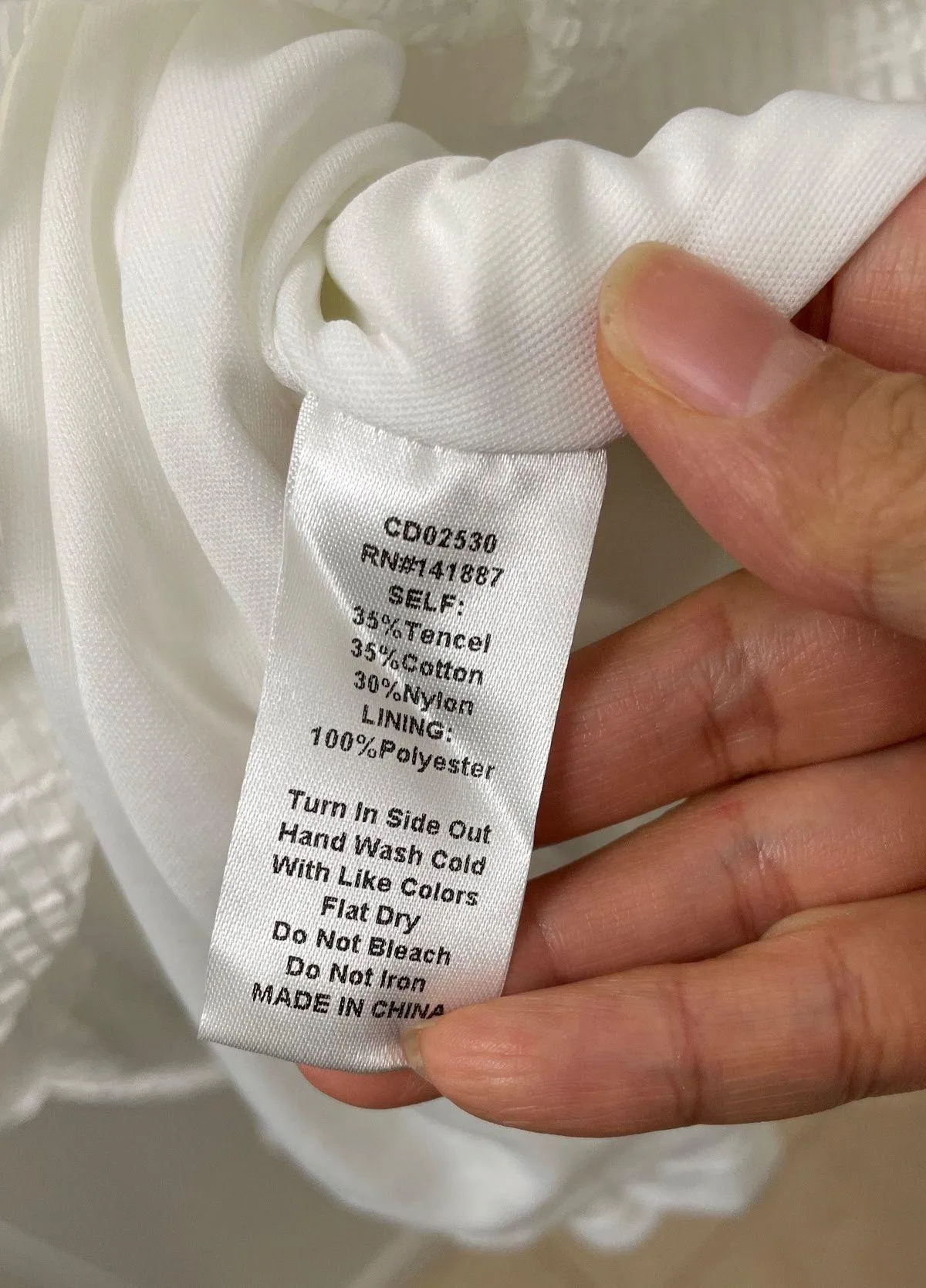 | NWOT | Ruffle Sleeve Mini Dress | L | White | CD02530 - Image 5