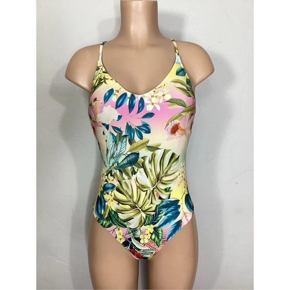 New. PQ Pilyq floral one piece swimsuit. Small . Retails $149 - Image 7