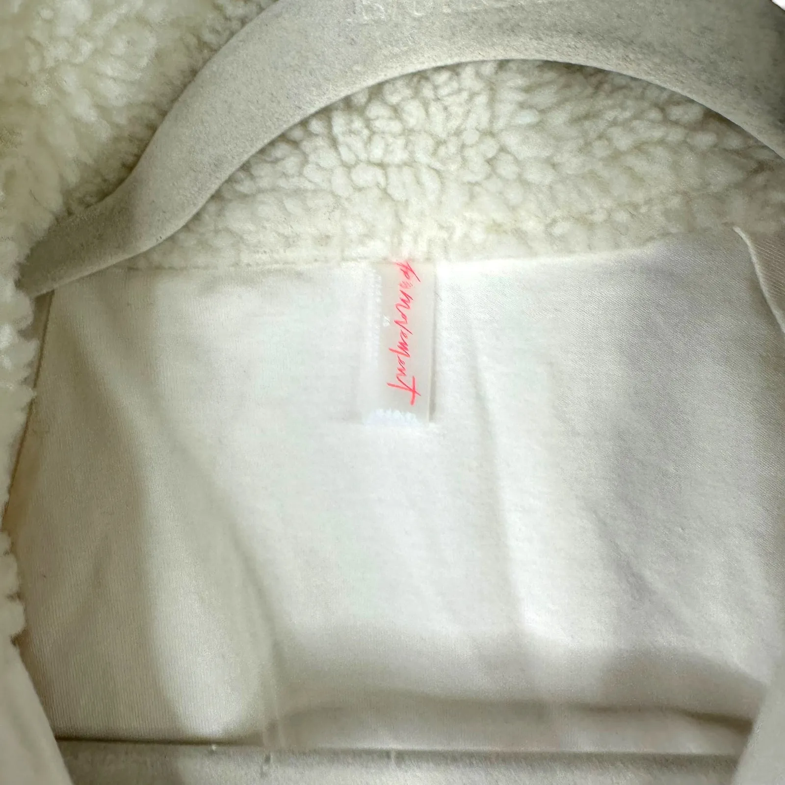 Free People Movement Hit The Slopes Sunrise Summit Ivory Fleece Button Jacket XS - Image 4