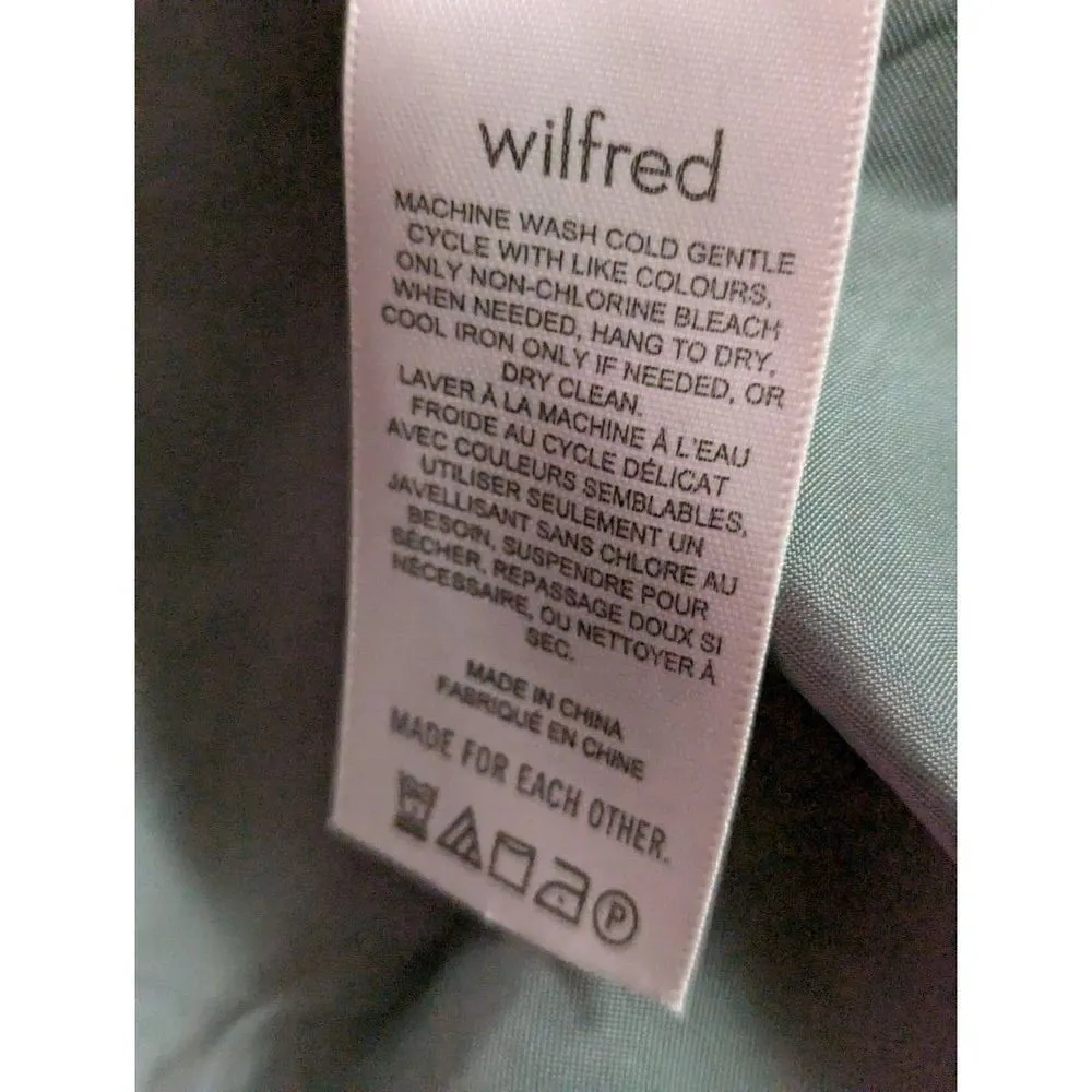 Wilfred plaid green mini skirt size 4 - Image 4