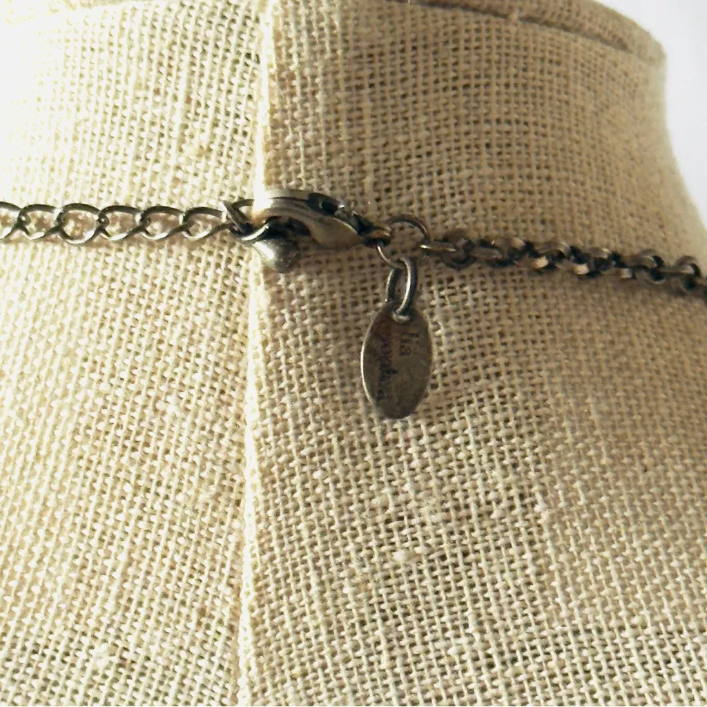 Preloved Lia Sophia Charm Necklace Silver - Image 4