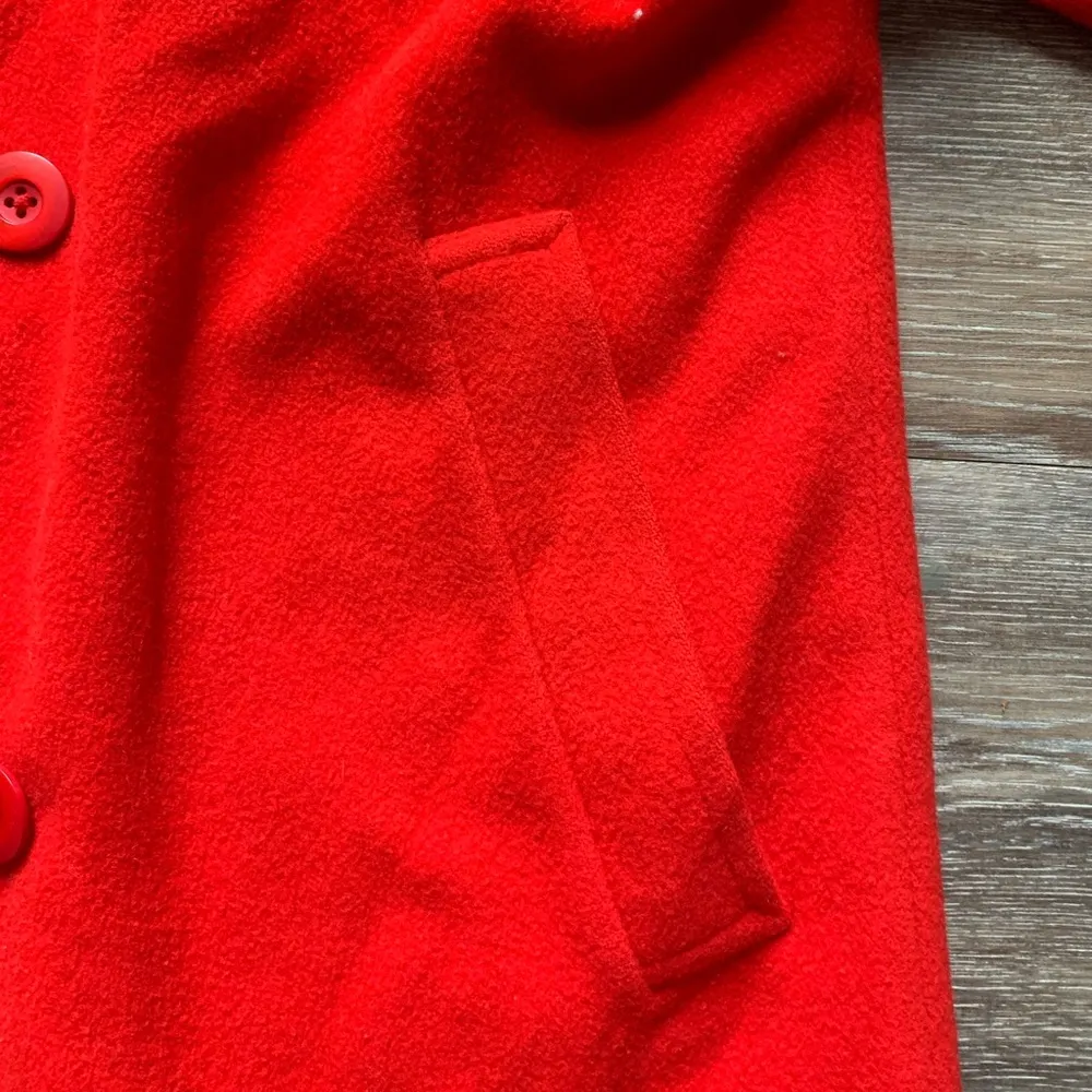 Vintage Petite Pendleton Red 100% Virgin Wool Coat 10 - Image 3