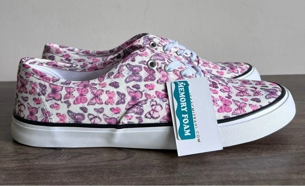 Isaac Mizrahi Women's Butterfly Low Top Sneakers Size 10 SKU#24281 - Image 7