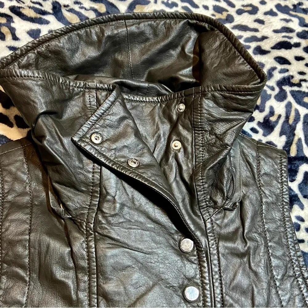 Womens puffer vest Brown - Image 4