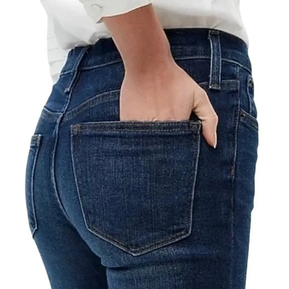 J.CREW Skinny Dark Wash Toothpick Denim Blue Jeans ~ Women's Size 27 - Image 2