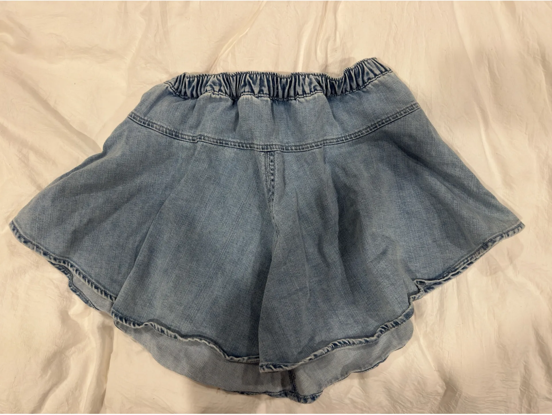 Mother Denim Ruffle Mini Skirt  - Image 2