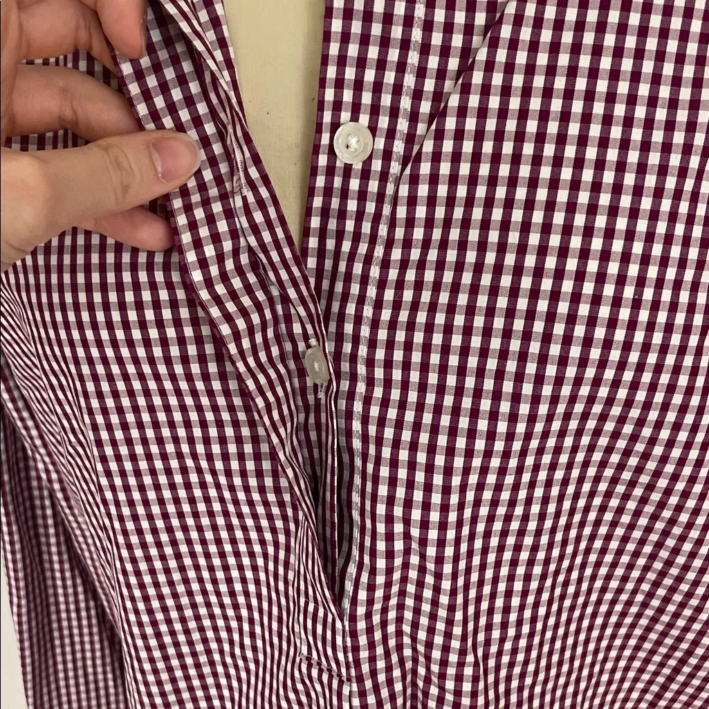 Lands' End Women's Classic Checkered Shirt Size 10P - Image 5