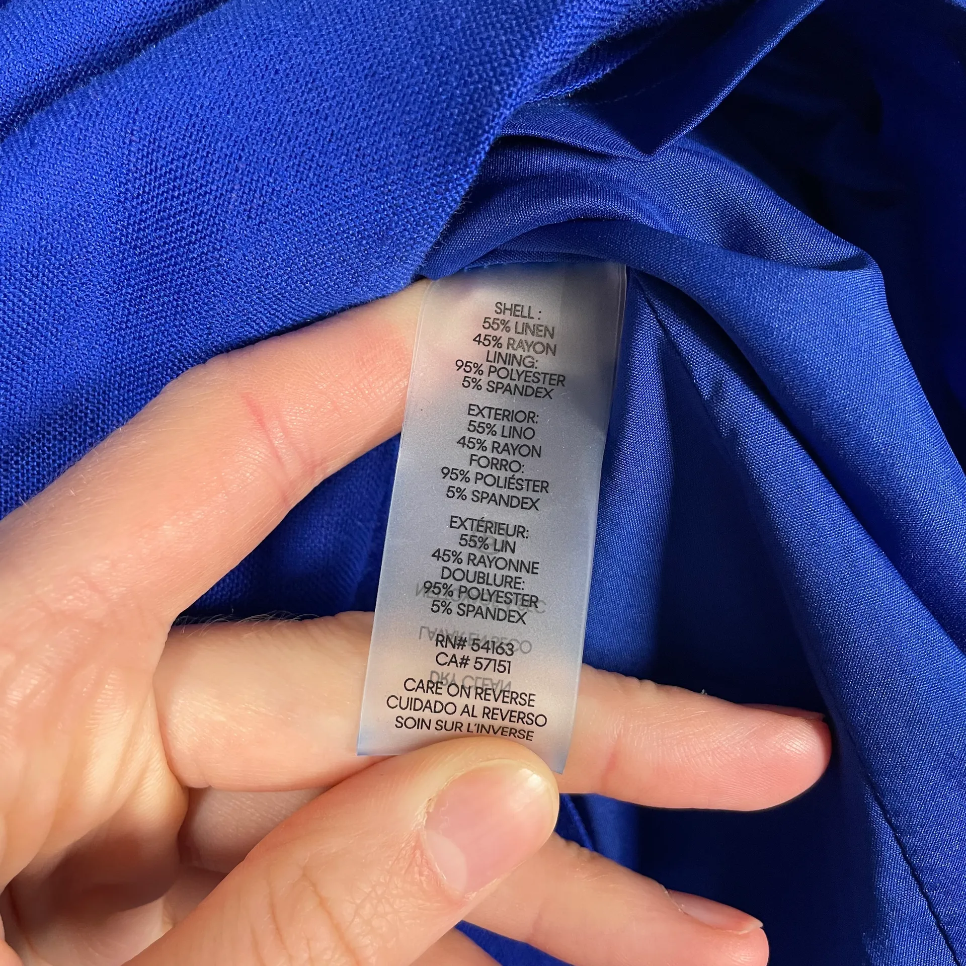 Calvin Klein Blue Linen Blend Pencil Skirt | Petite 6P | NWT  - Image 6