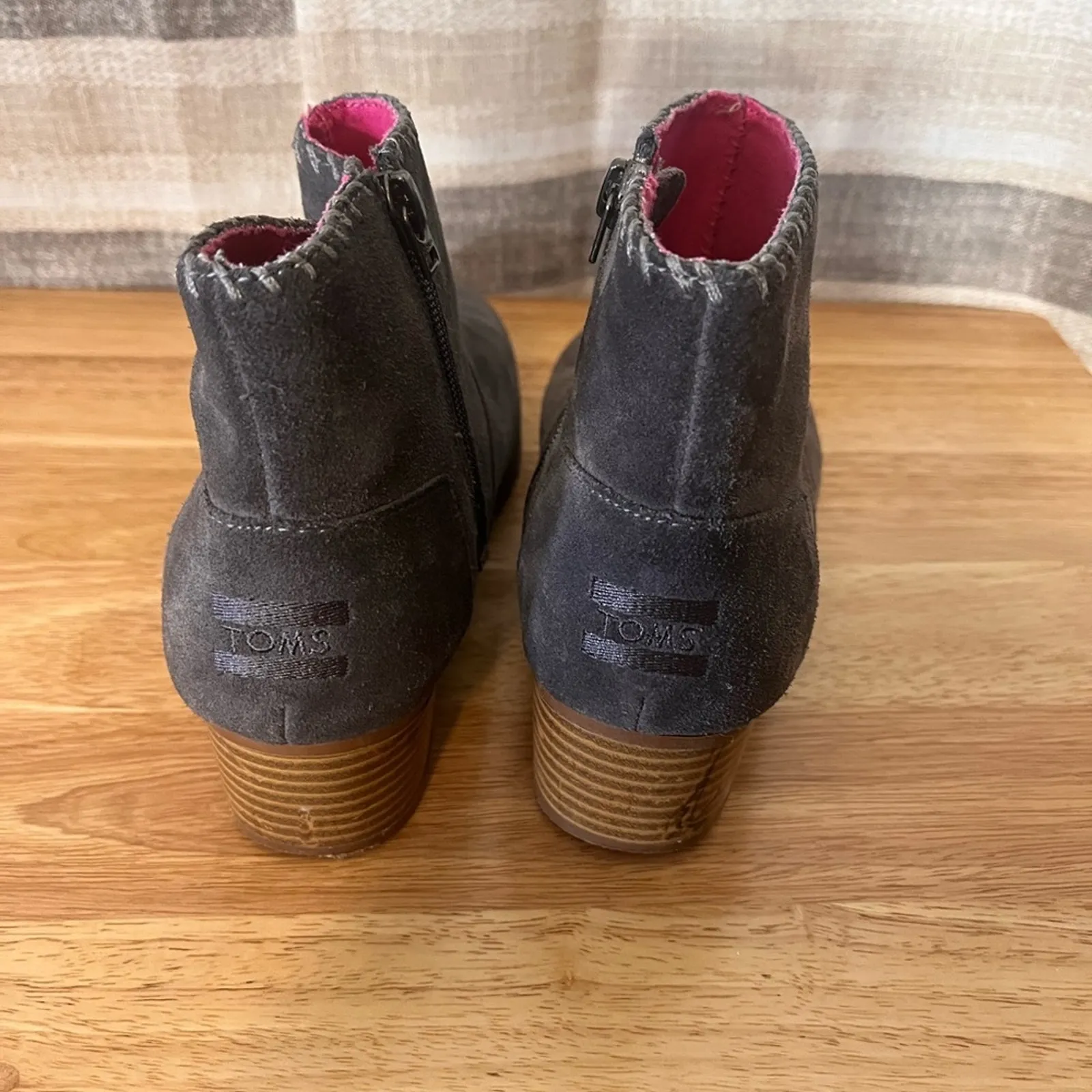 Toms Leila Gray Ankle Boots Size‎ 5 - Image 6