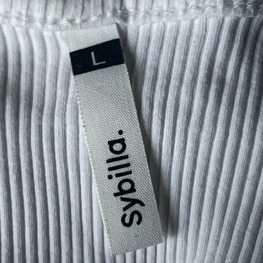 Sybilla Women's White Heart Patterned Tank Top Size L - Image 3