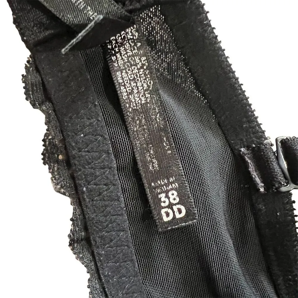 Torrid  Curve Women's Black Lace Bra 38DD Underwire - Image 6