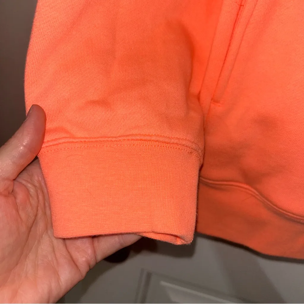 Charles River Bright Coral Quarter Zip Pullover Women’s Size XL - Image 4