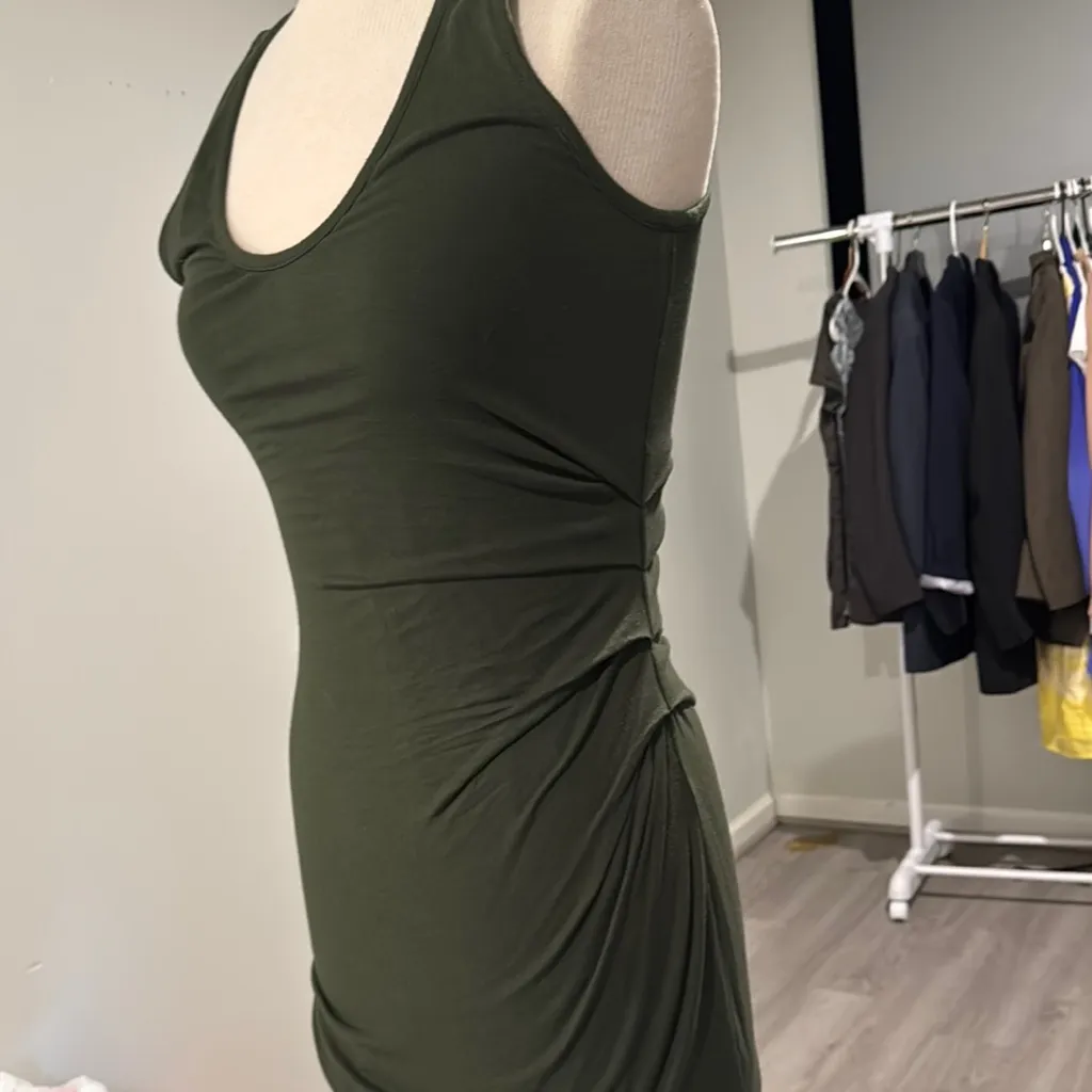 Athleta  Olive Green Fitted Dress‎ - Image 2