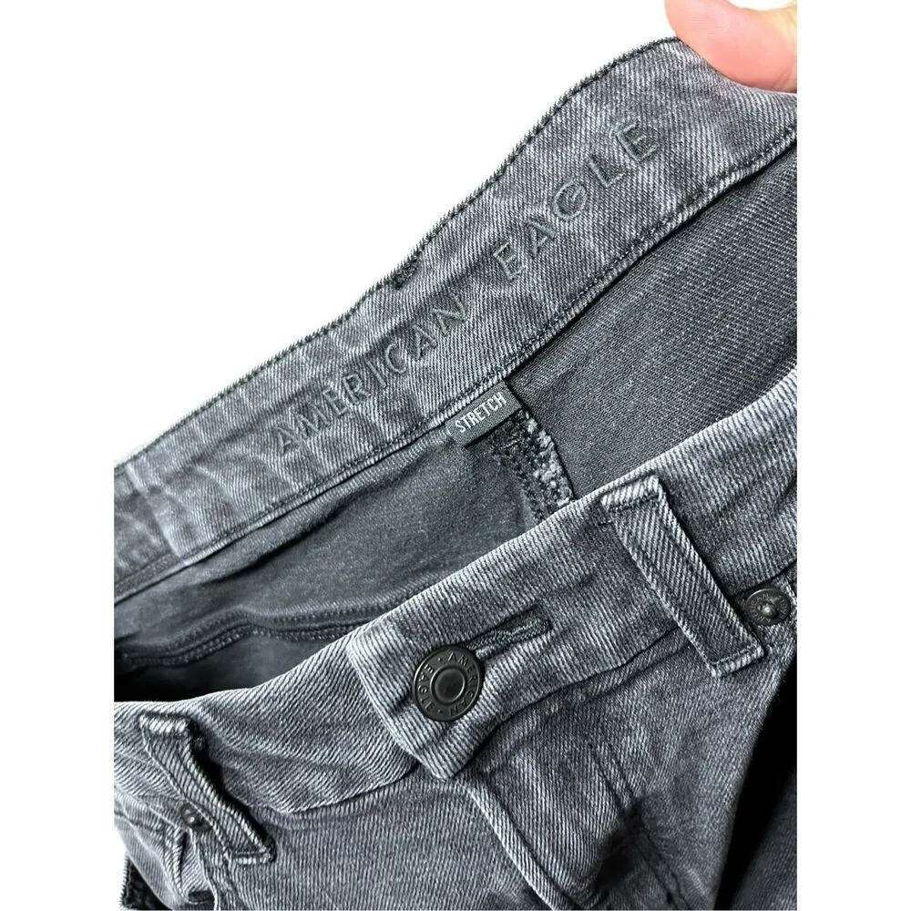 American‎ Eagle Curvy Mom Jeans Size 4 Dark Gray - Image 7