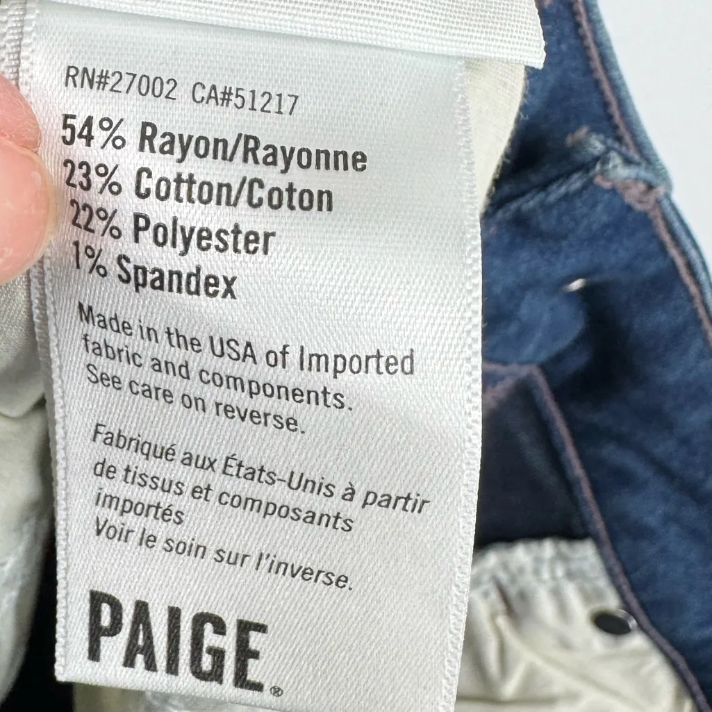 PAIGE Hoxton Ankle High Rise Skinny Jeans in VIDA Wash 32 NWT - Image 8