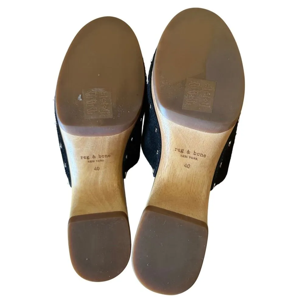 Rag & Bone Mara Clog Slide Slip On Clog Block Heel Size 40 / US 9.5 - Image 6