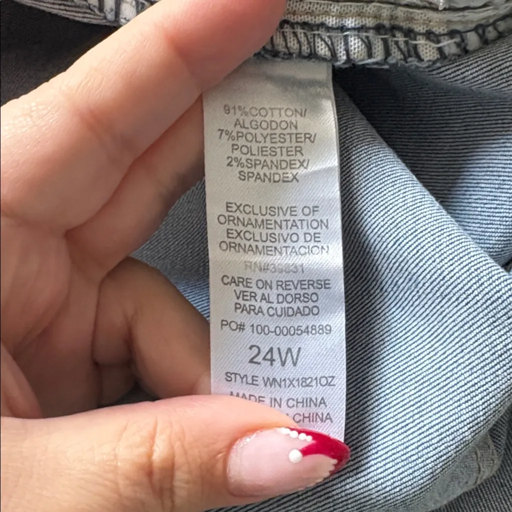 Democracy Ab Technology Jeans Blue Size 24W - Image 4