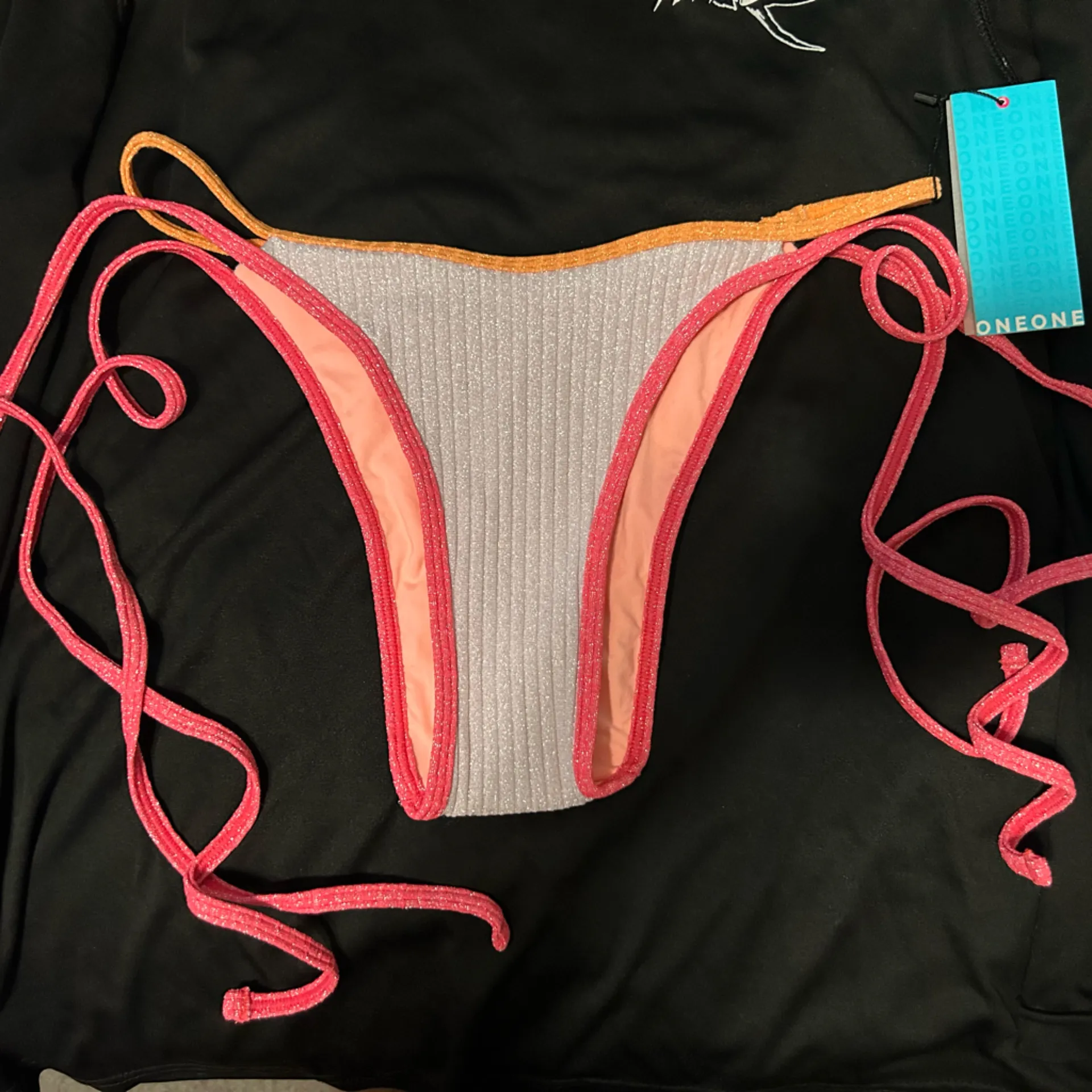 OneOne swim glittery bikini set Pink - Image 9