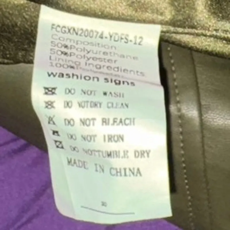 CHARTOU PU Faux Leather Sleeveless Dress with Belt in Olive Size XXL New w/ Tag Green - Image 10