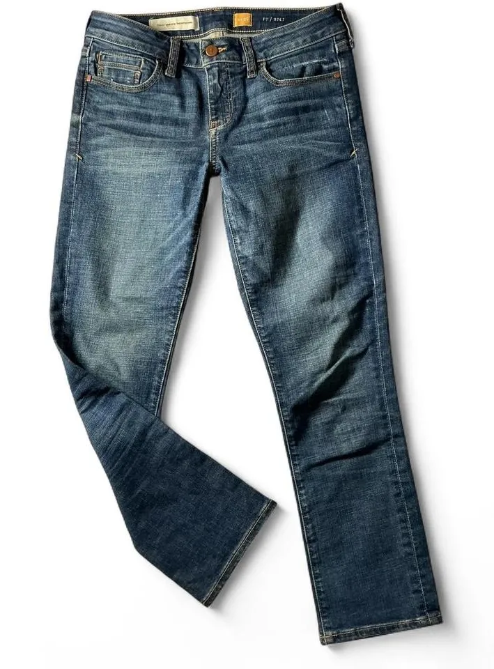 Pilcro and the Letterpress N°26 Bootcut Jeans Womens Blue Wash Denim - Image 1