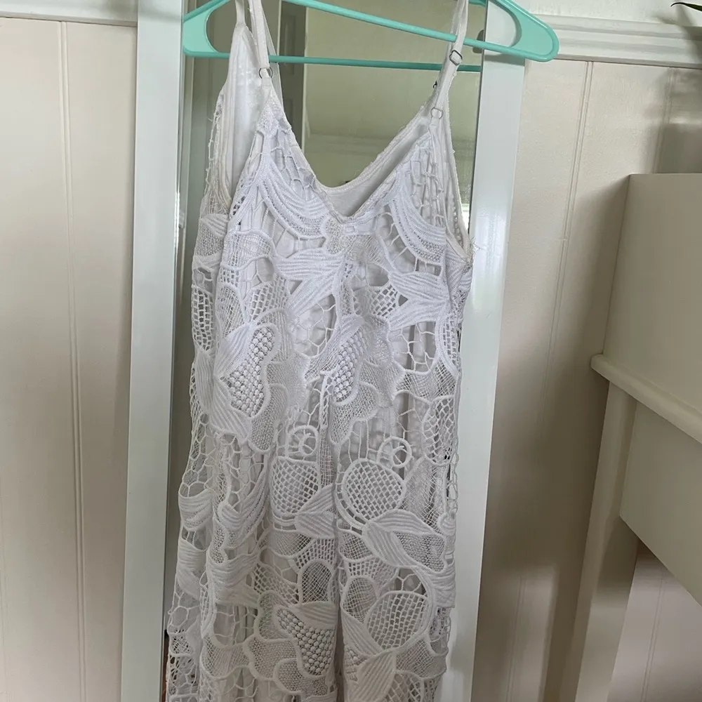 Express White Crochet Lace Dress - Image 7
