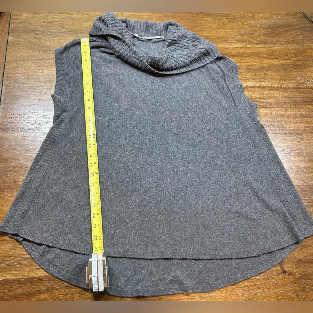 Athleta Size M Oversized Sleeveless Loose Swing Cowl Neck Merino Wool Sweater - Image 6