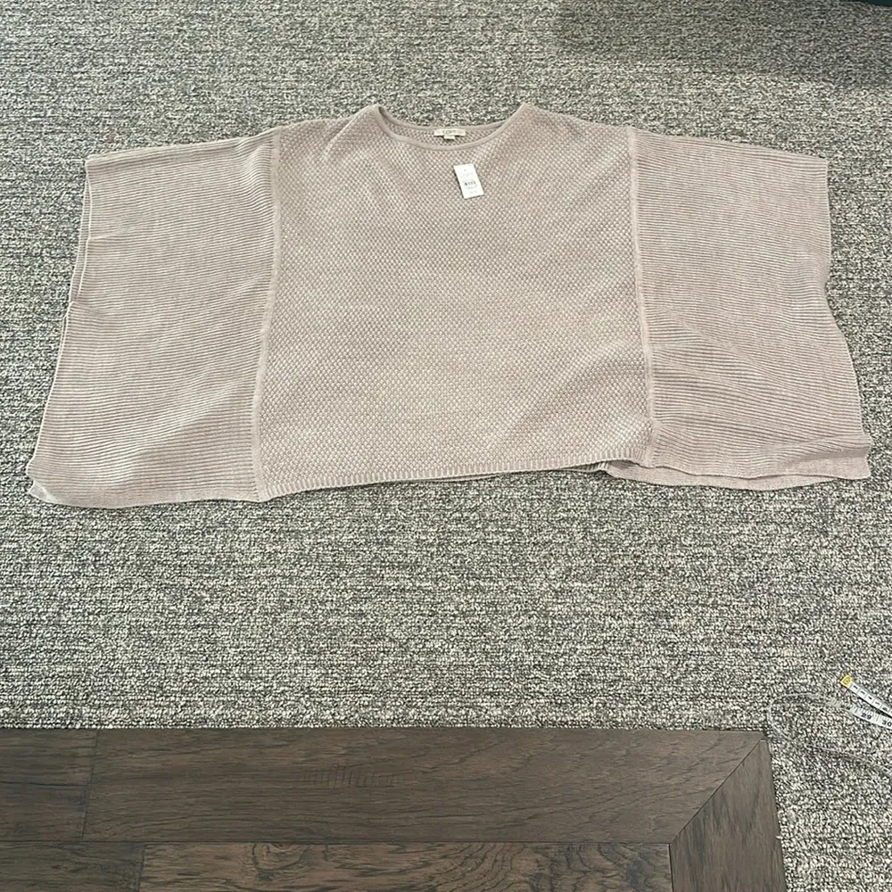 NWT Loft Sweater Poncho Sz XS/S - Image 5