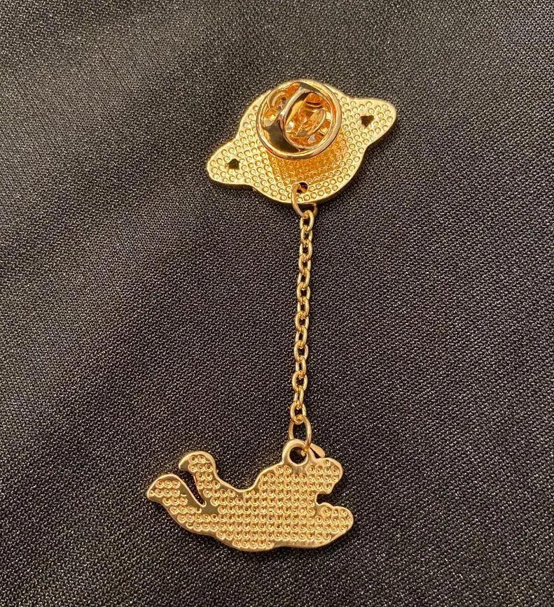 Junior Astronaut goes on their first spacewalk on this enamel pin/magnet. Blue - Image 7