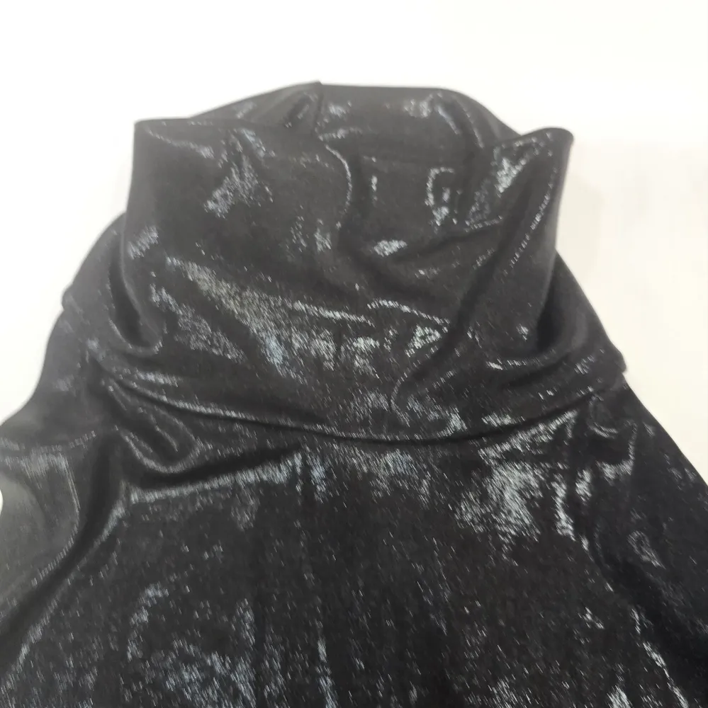 Norma Kamali Halter Turtle Side Slit Gown in Black - Image 8