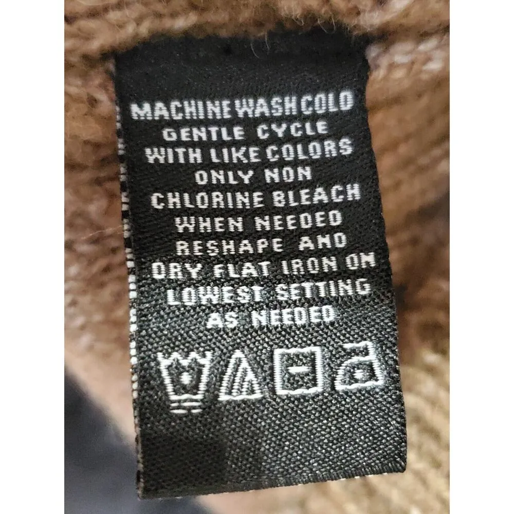 Norton McNaughton Women's Beige Acrylic Long Sleeve Pullover Sweaters Size XL - Image 7