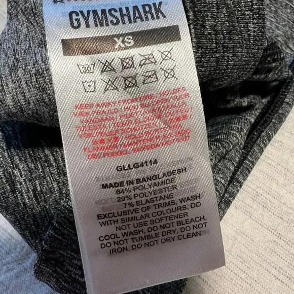 Gymshark  Seamless Crop Leggings in Grey‎ size XS - Image 5