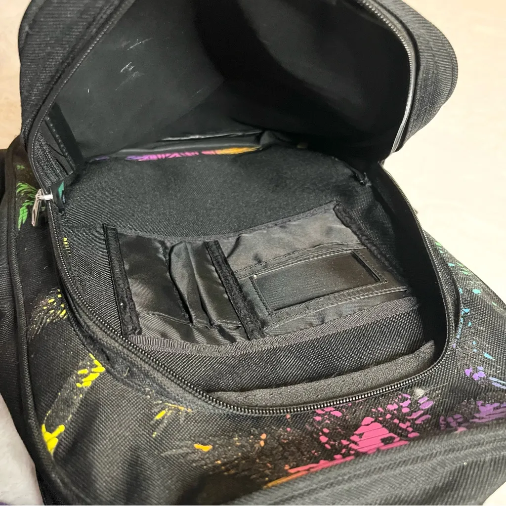 Billabong Black Colorful Palm Tree Laptop Backpack - Image 10