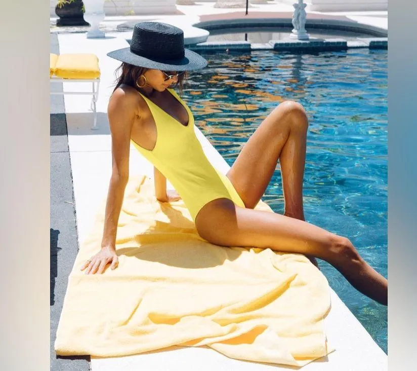 BEACH RIOT Reese One Piece Lemon Yellow, Size Small, $148 - Image 6
