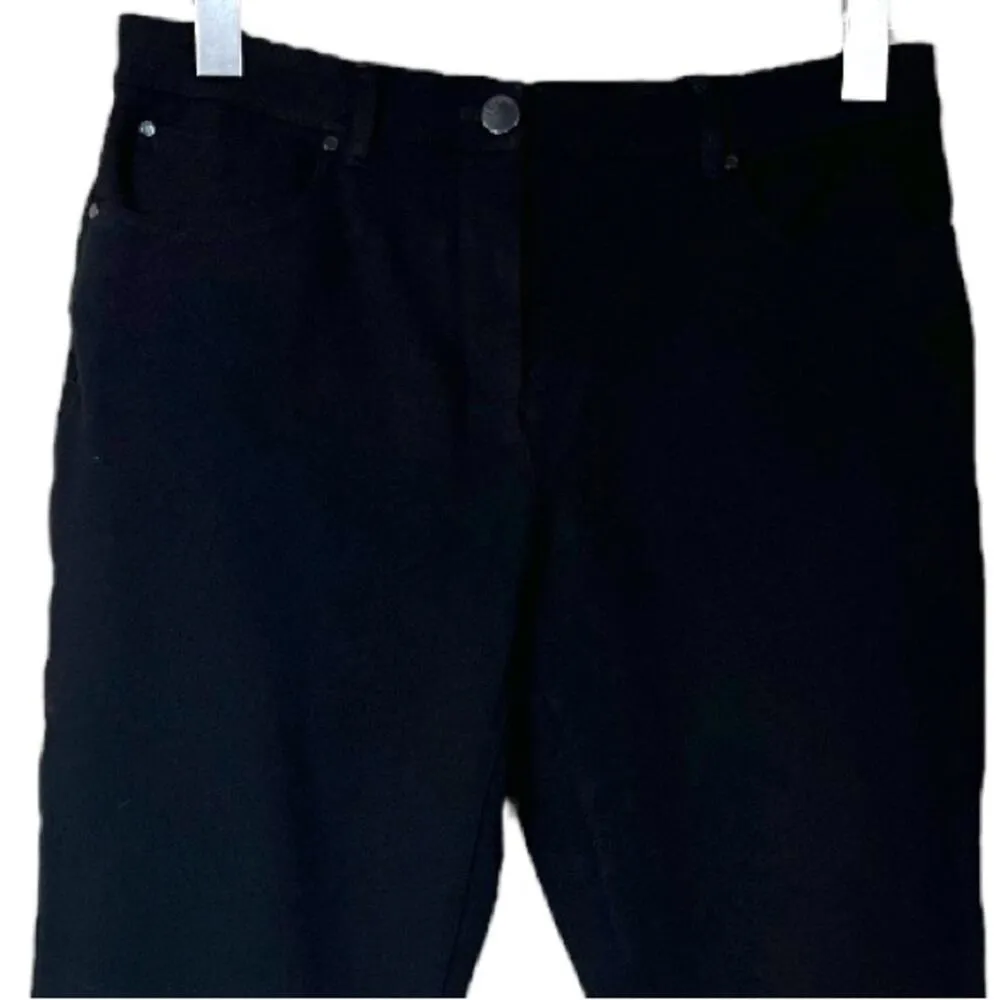 Chico’s So Slimming Slim Fit Ponte Knit Slim Fit Black Pants Size 0R - Women's 4 - Image 4