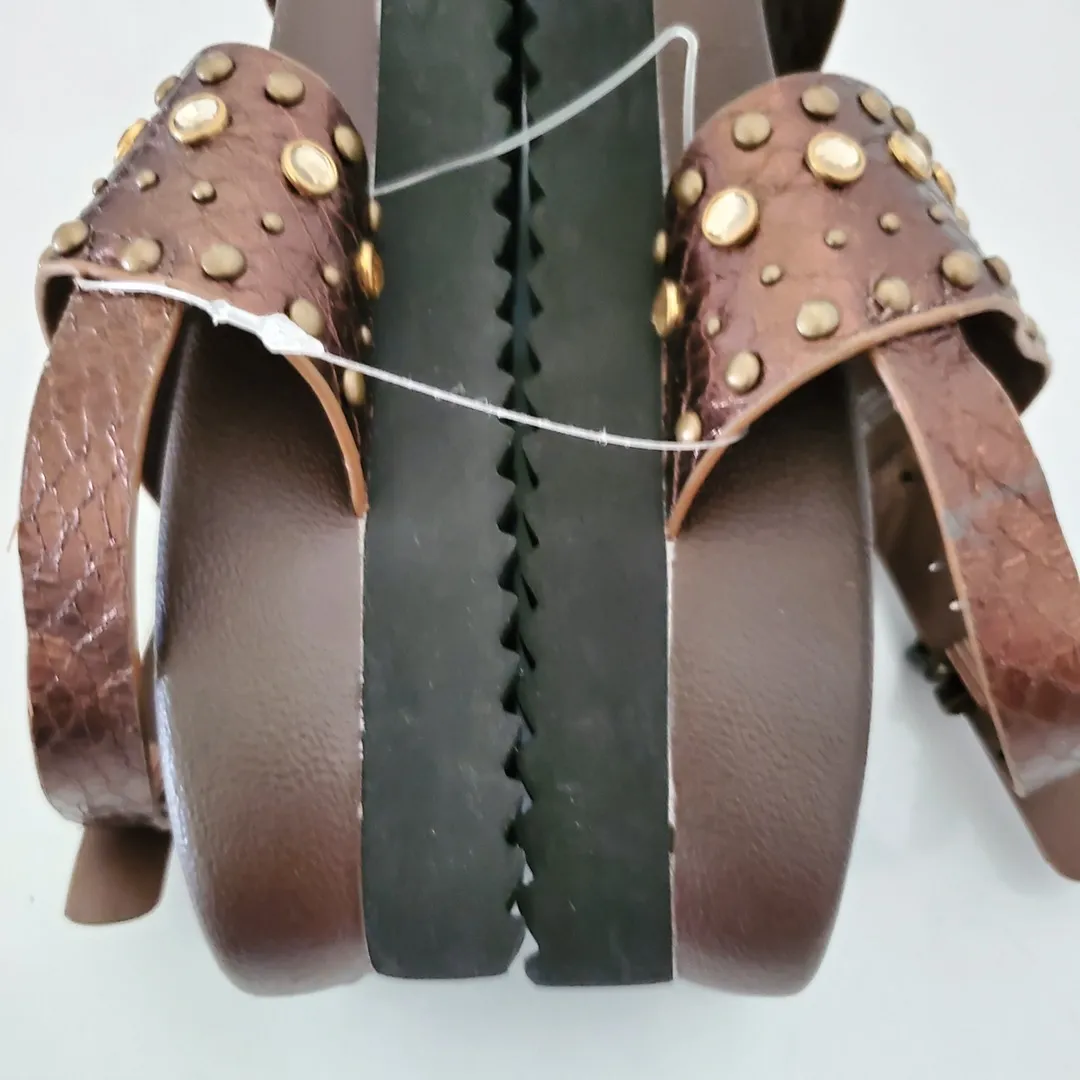 Very Volatile Brown Studded Platform Sandal 7 - Image 2