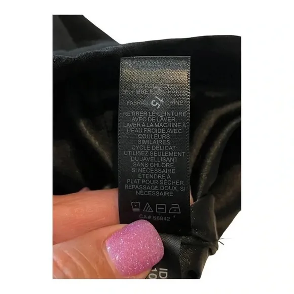 EXPRESS BLACK SHORT ROMPER TIE FRONT WITH SHOULDER CUT OUTS‎ SIZE SMALL - Image 8