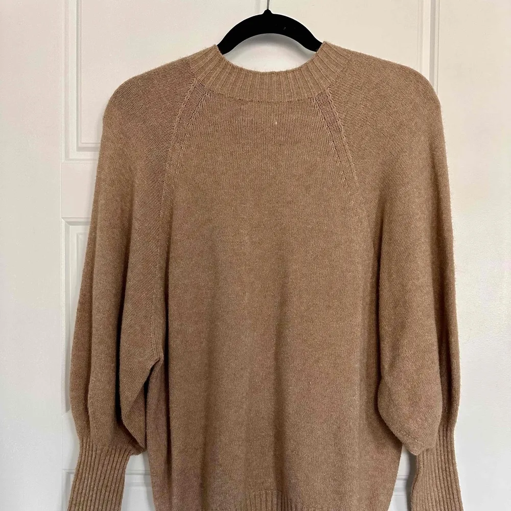 Charli Oversized Brown Knit Rib Crew - Image 2