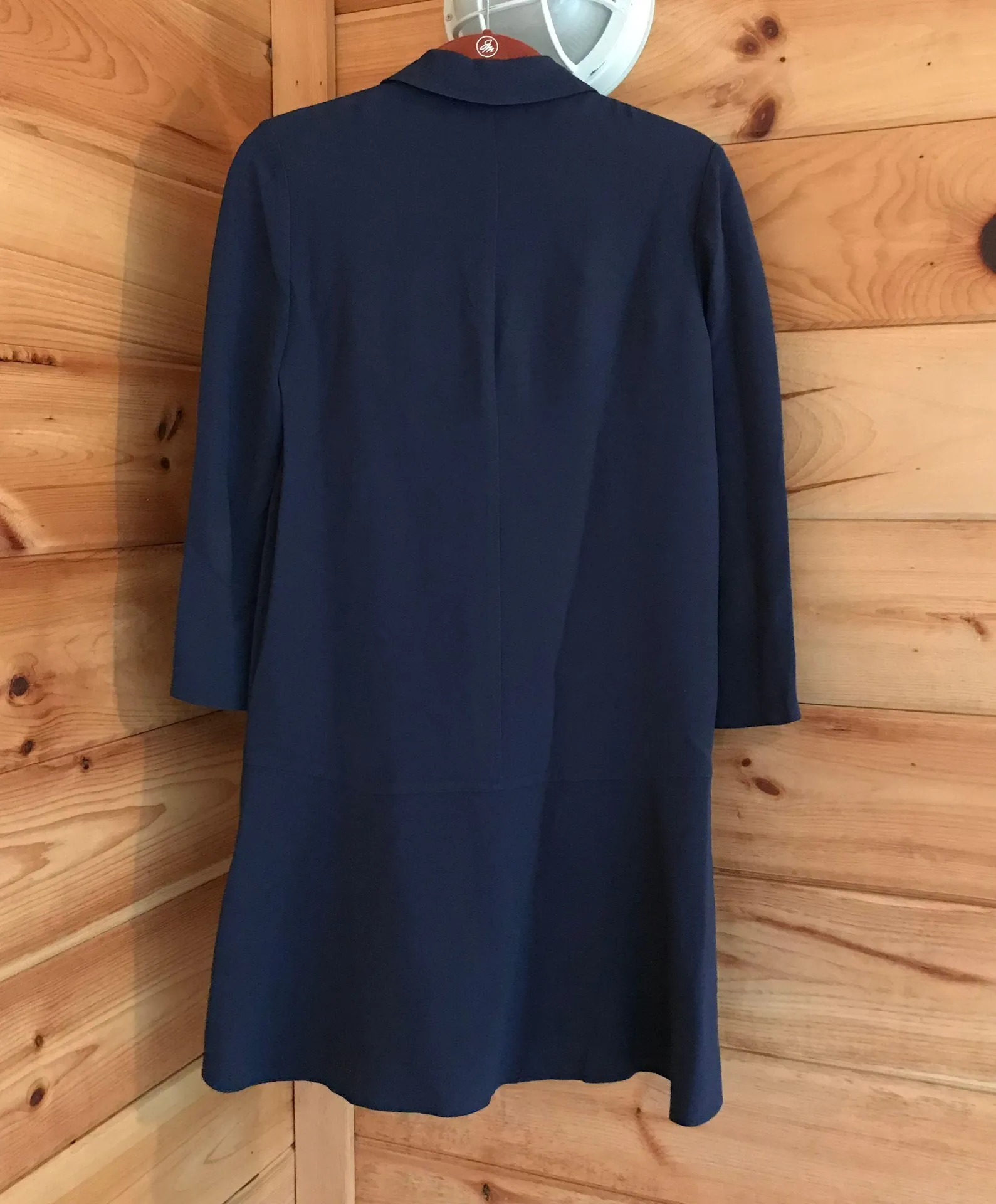AMAZING NAVY BLUE AUTHENTIC  LONG SLEEVE MINI DRESS - Image 4